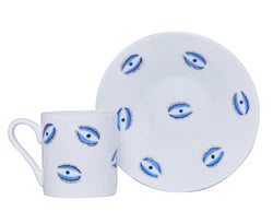 Espresso Cup & Saucer Set Of 2 - Eye