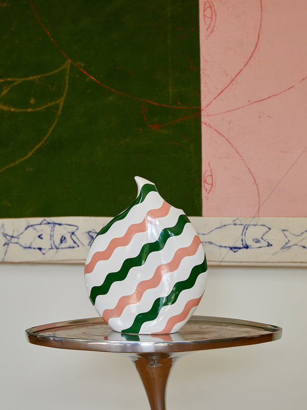 TEARDROP VASE - Pink & GREEN