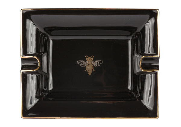 Large Trinket Tray / Ashtray - Black Bee