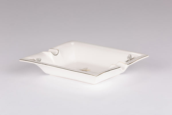 Large Trinket Tray / Ashtray - White Bee-Casacarta-CASACARTA