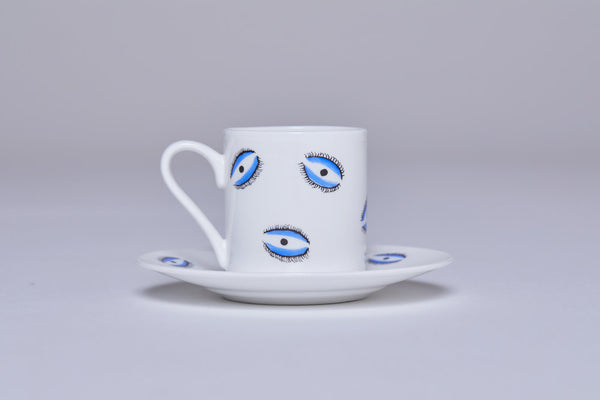 Espresso Cup & Saucer (Set Of 2) - Eye-Casacarta-CASACARTA