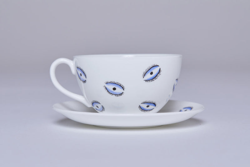 Teacup &amp; Saucer (Set Of 2) - Eye-Casacarta-CASACARTA