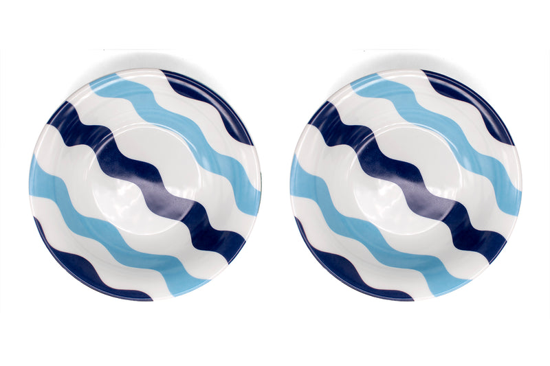 BOWL SET OF 2 - Mixed blue