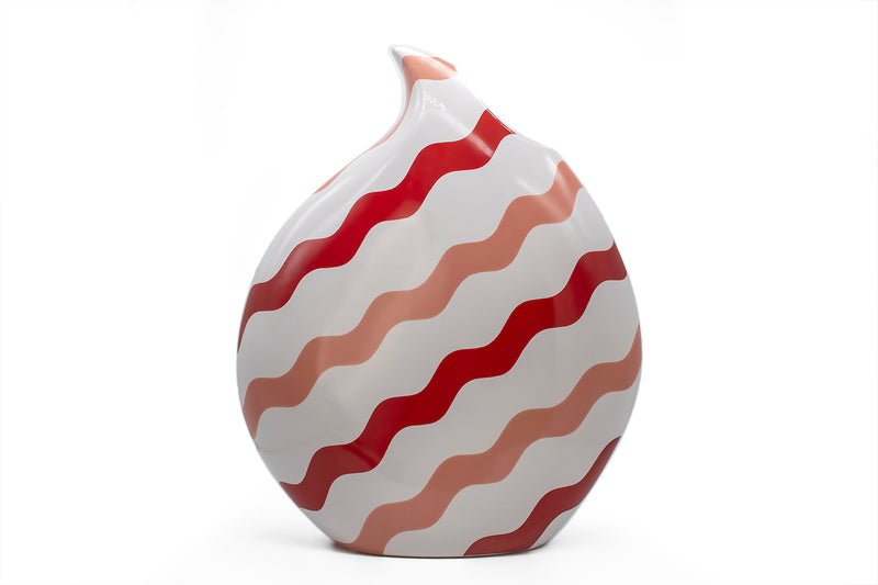 TEARDROP VASE - Pink & Red