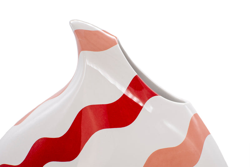 TEARDROP VASE - Pink & Red