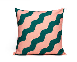 Linen Cushion Pink & Green