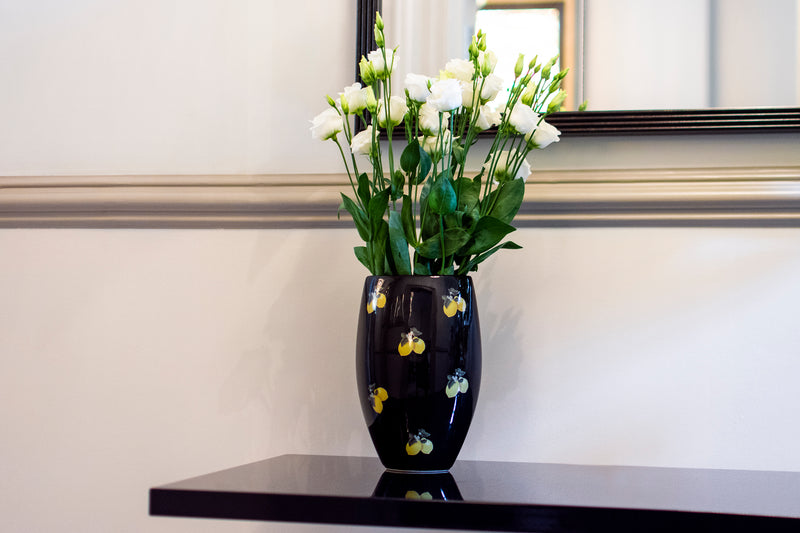 Oval Vase - Black Lemon-CASACARTA