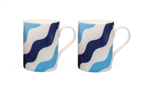 MUG SET OF 2 - Mixed Blue