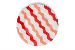 DINNER PLATE SET OF 2 - Pink & Red