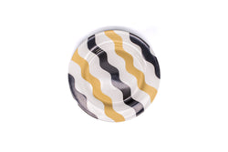 SIDE PLATE SET OF 2 - Black & Gold