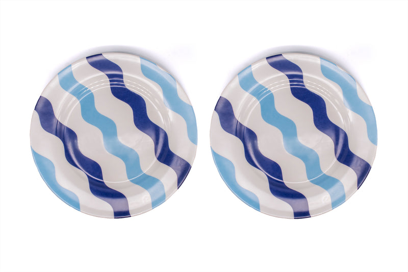SIDE PLATE SET OF 2 - Mixed Blue