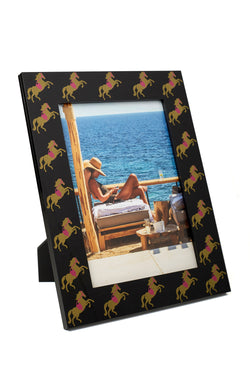 Photo Frame - Pink &amp; Gold Horse