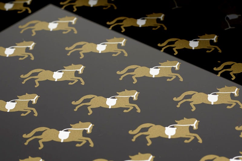 Trinket Tray - Gold &amp; Silver Horse-Casacarta-CASACARTA